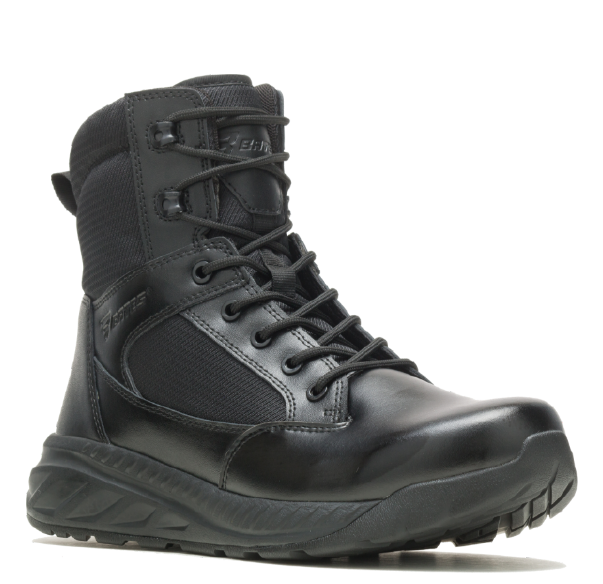 a black boot with laces